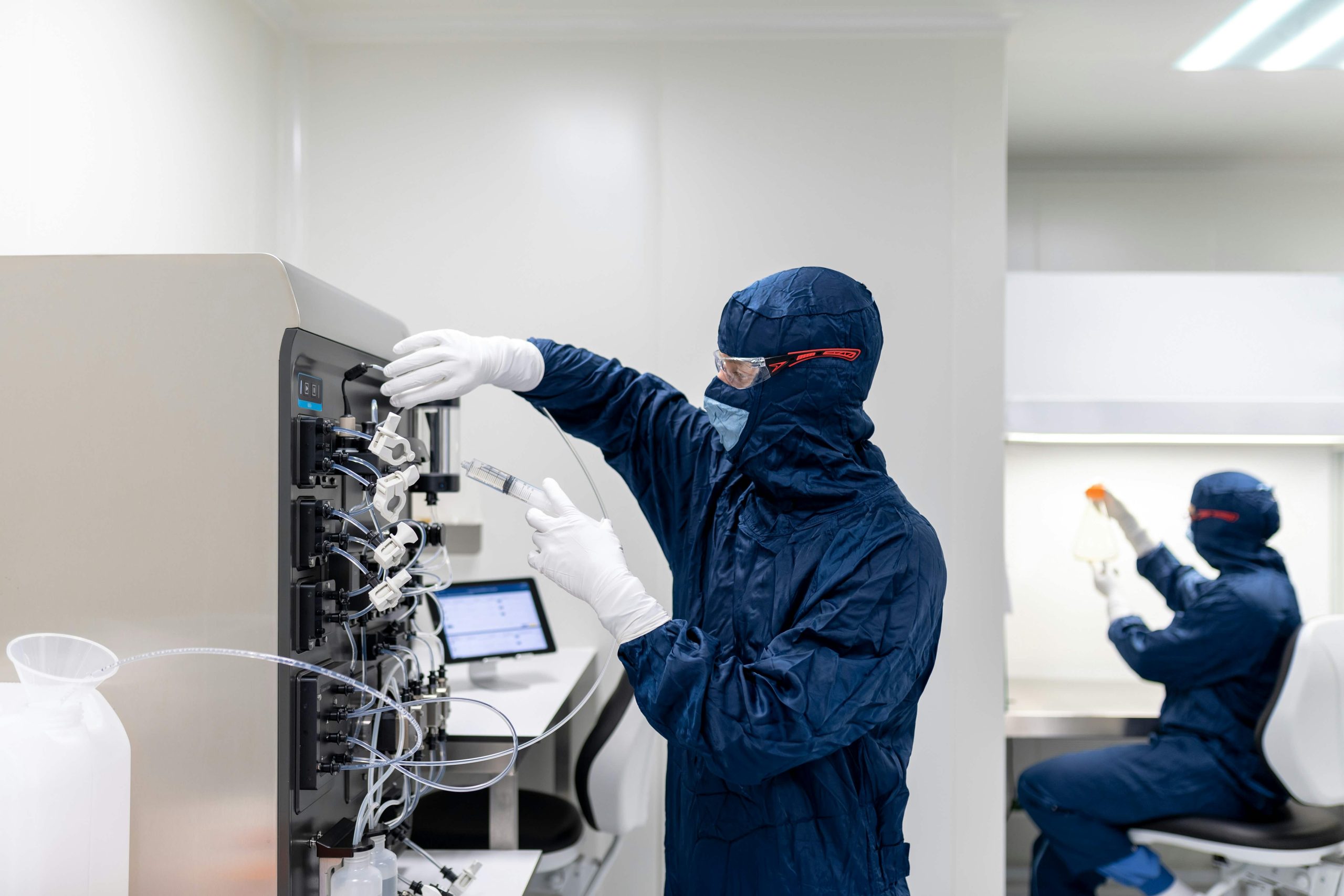 Laboratory equipment background
